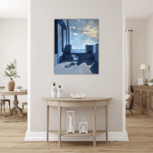 A3 Abwesenheit Blau – Mockup MU