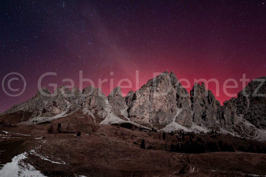 Polarlichter am Grödnerjoch