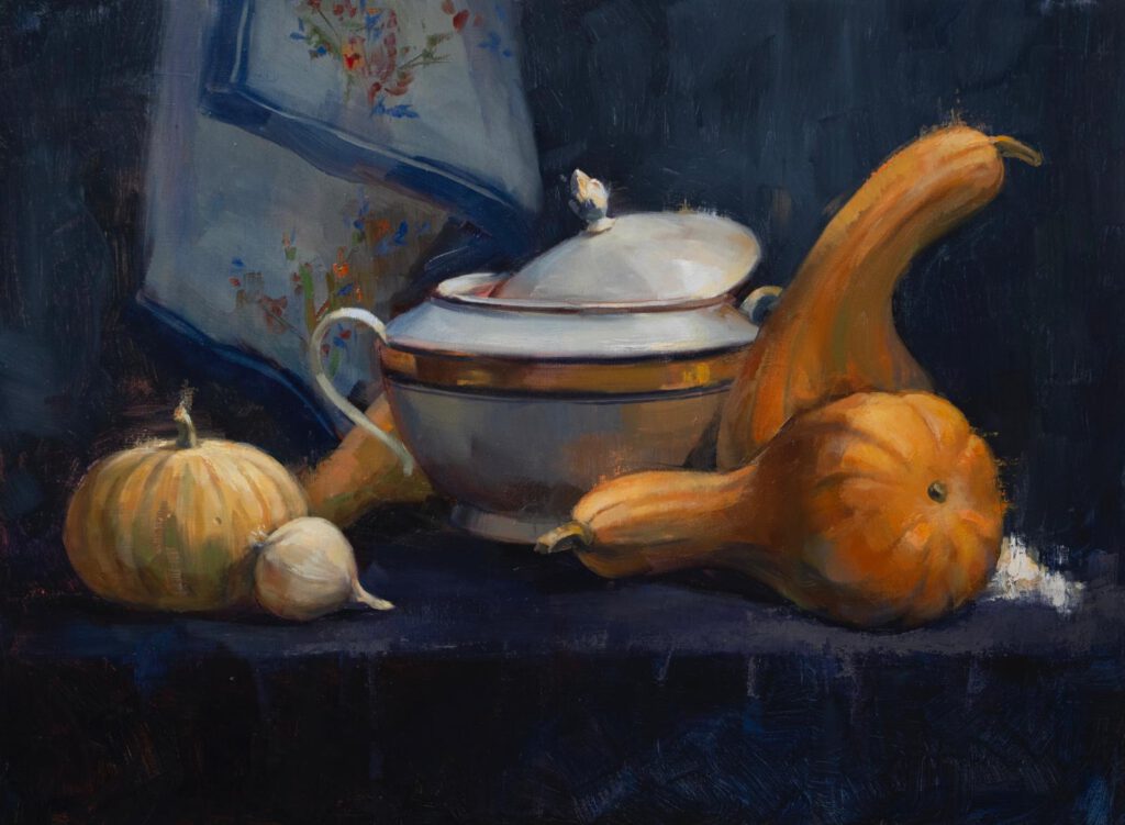 A Still Life With Pumpkins